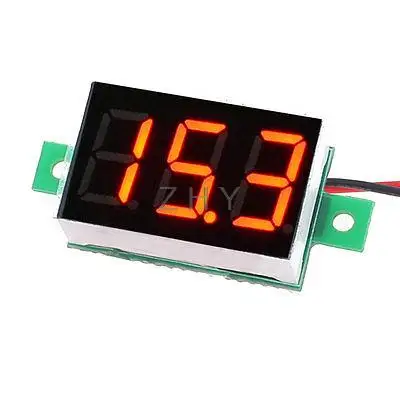 

V20D 2-Line 3-Digits Red LED Direct Current Voltmeter Meter 2.5-30V