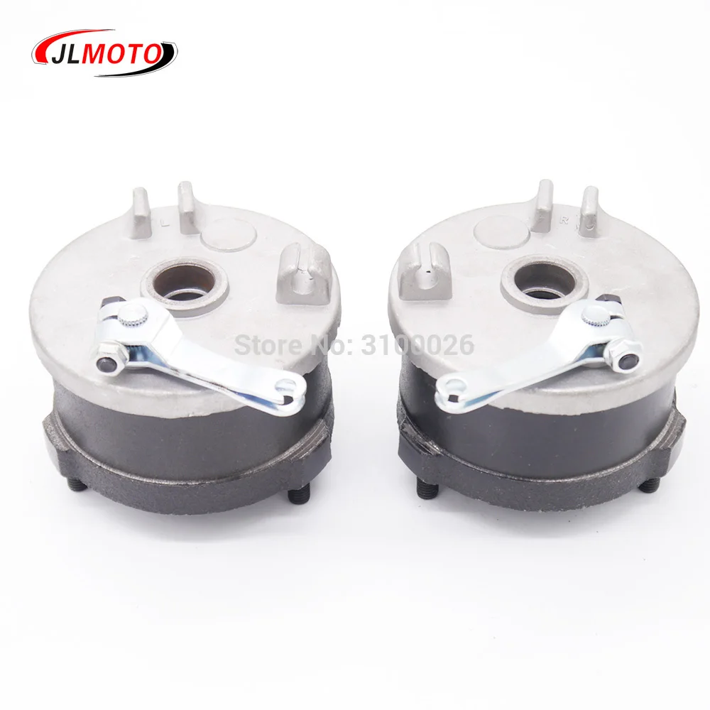 1 пара/2 шт левый/правый Тормозной барабан ступицы колеса Jinling Fuxin 49CC, 50CC, 90CC, 110CC 125CC дети ATV UTV Quad Bike Go Kart запчасти