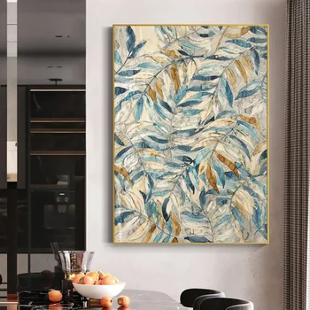 

Vintage Leaves Canvas Prints Wall Art Paintings Wall Posters on Canvas Pictures for Kitchen Living Room Home Decorative Poster