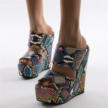 

BBZAI Summer Sexy women's shoes New pattern Superior quality Cusp Sandals 16C Wedges Waterproof 7CM Fashion Show 4-10 11