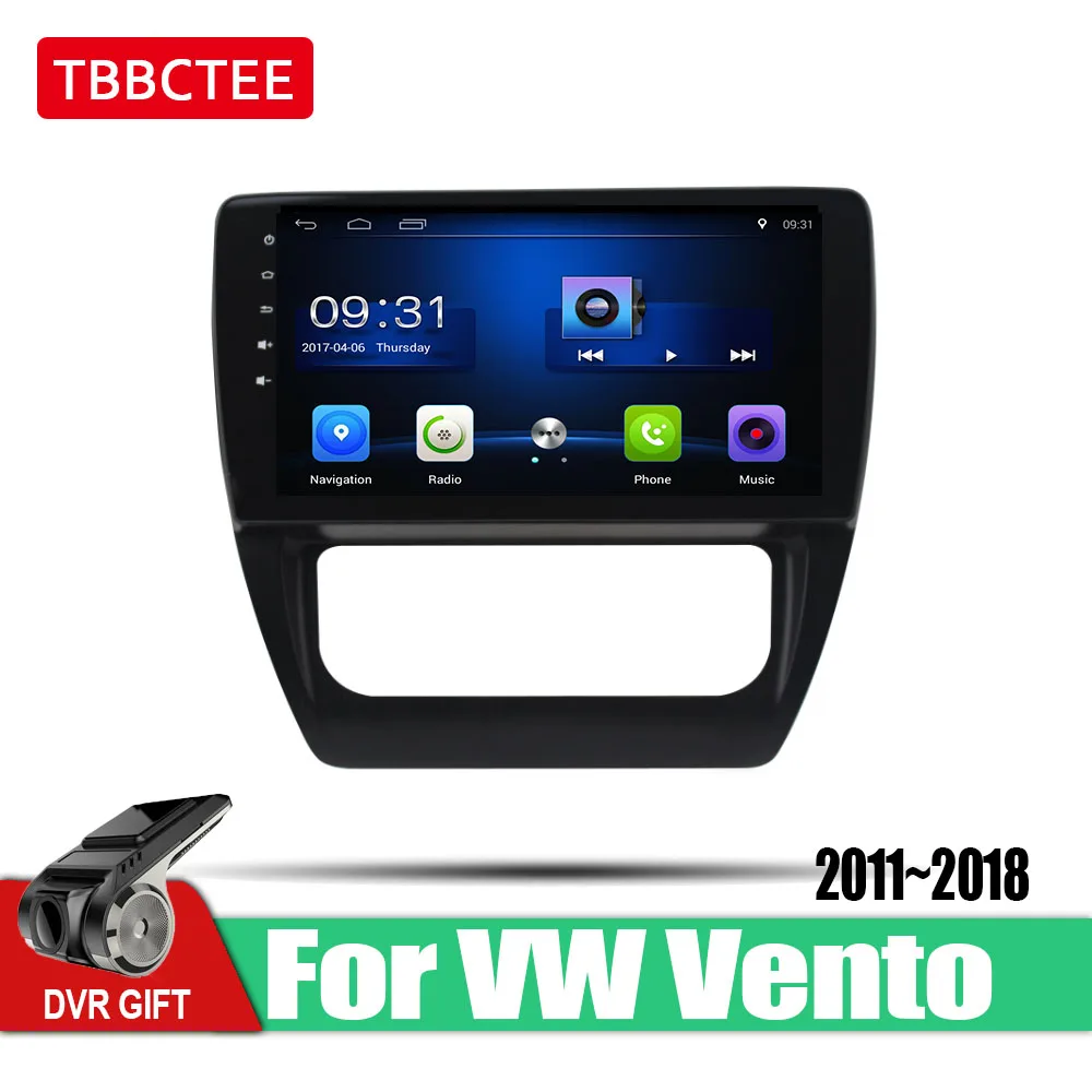 Standard machine TBBCTEE 10,1 дюймов 2Din Android автомобильное радио Вай-Фай Авторадио HD Tochscreen GPS; Мультимедийный проигрыватель для Volkswagen VW Vento 2011 - Цвет: Standard machine