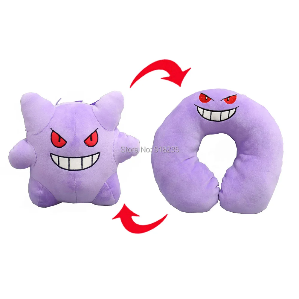 25cm Gengar Ditto Metamon Pikachu Eevee Lapras Magikarp Snorlax Umbreon 20-40 см Внутренняя Подушка плюшевая кукла мягкая игрушка Розничная - Цвет: 25cm Gengar