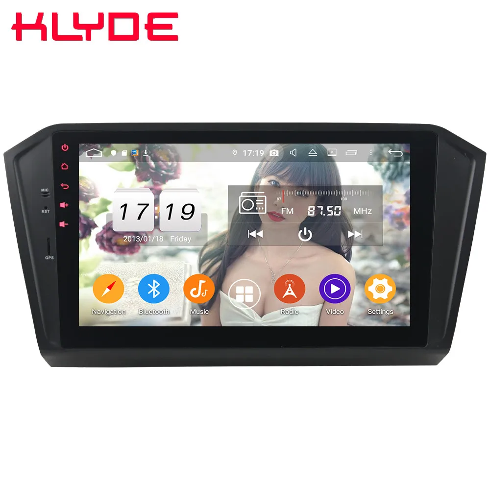 Klyde 10," ips 4G Android 9 Восьмиядерный 4 Гб ОЗУ 64 Гб ПЗУ DSP автомобильный DVD мультимедийный плеер для Volkswagen Magotan Passat B8