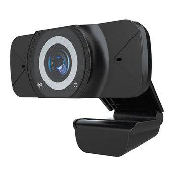 

ALLOYSEED W7 Webcam USB 2MP 1080P HD Computer Desktop Laptop Web Camera With Lens Cover For Online Live Video Conference Calling