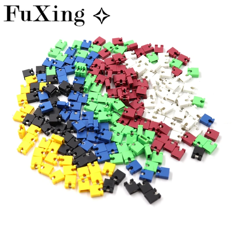 100p Jumper Cap Colorful Pin Header Standard Computer Jumper Blocks