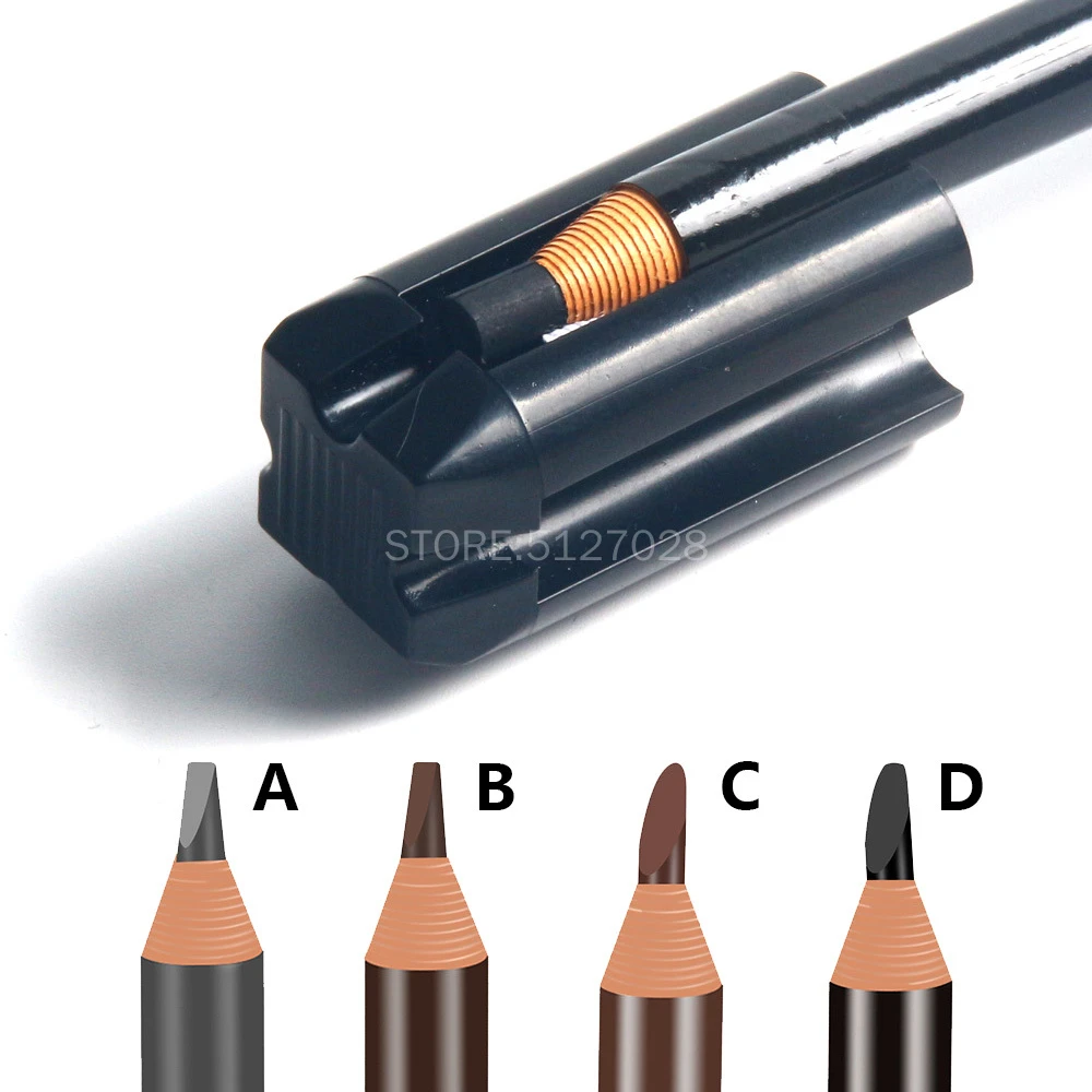 4 In 1 Eyebrow Pencil Sharpener Microblading Tattoo Sharpening Tip Thin Tools For Semipermanent