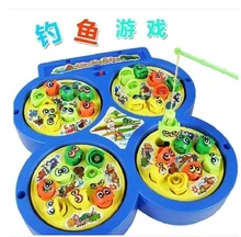 Machine de pêche électrique pour enfants, jouet éducatif pour bébés, Puzzle pour enfants, Rotation électrique, étang à poissons magnétique 1 2 3