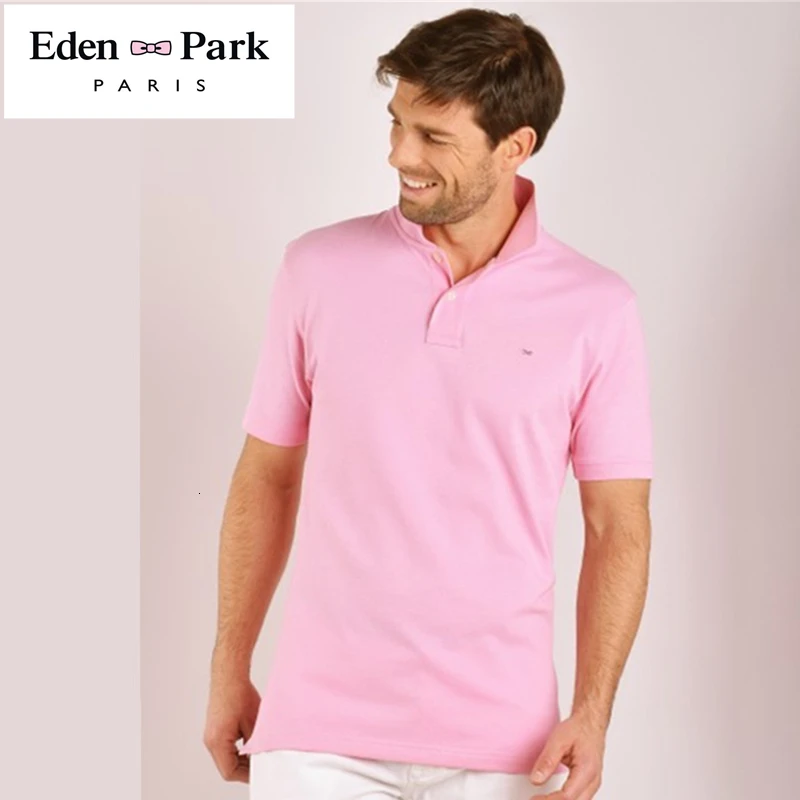 Eden Park, мужские Поло, лето, брендовые короткие поло, одежда, известная Camisa Masculina, повседневная спортивная одежда, дышащие мужские рубашки поло