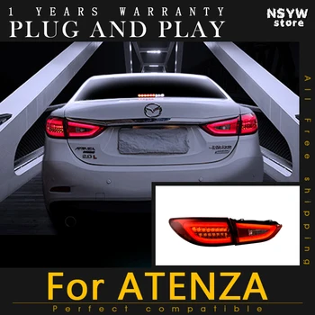 

LED Tail Lamp for Mazda 6 ATENZA 2013-2018 TailLights for Atenza LED DRL Signal Brake Reverse angel eyes Rear Lamp