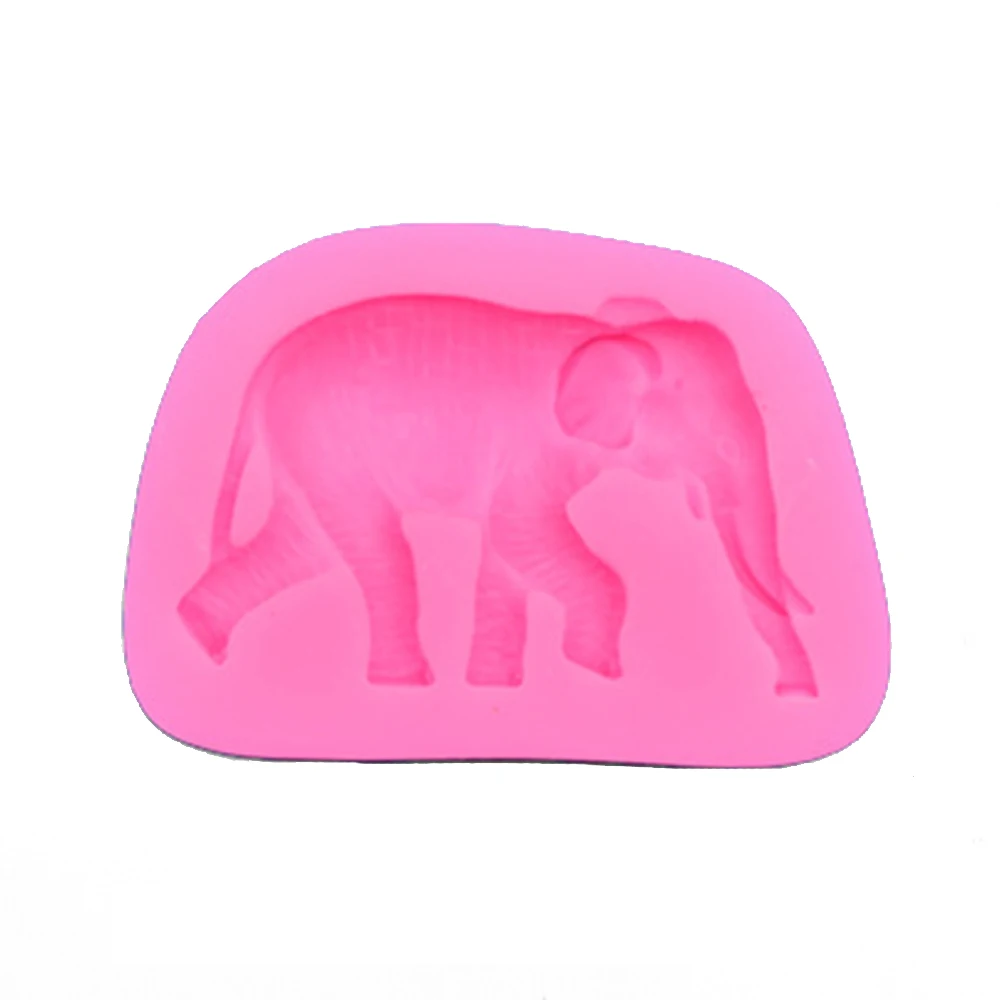 B Animal Elephant Sugarcraft Silicone Mold Fondant Molds Cake Decorating Tools Chocolate Gumpaste Baking Moulds Resin Clay Mould - Цвет: B