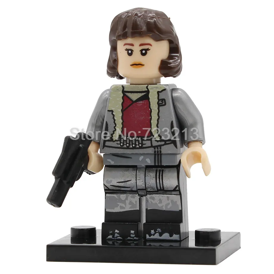 QiRa Одиночная Obi Wan Star Wars Qi'Ra Quay Tolsite Lando Poe Dameron IG-88 Rose Lobot Модель Набор строительных блоков кирпичные игрушки - Цвет: QiRa