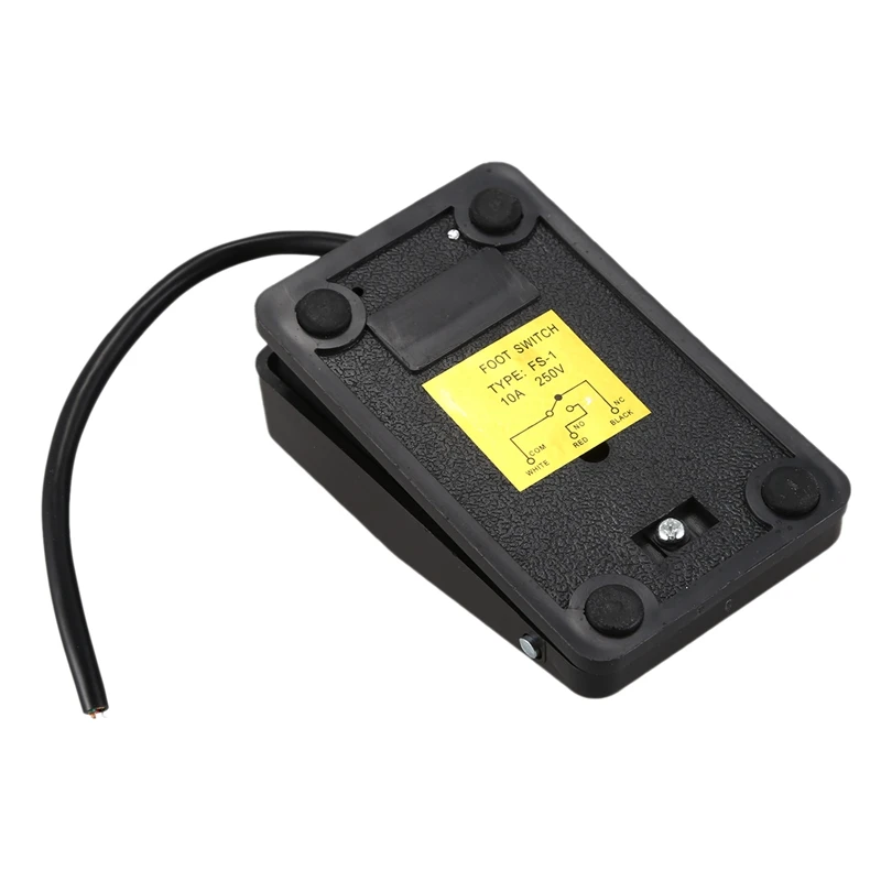 220V 10A SPDT нескользящий пластиковый мгновенный Электрический Переключатель педали