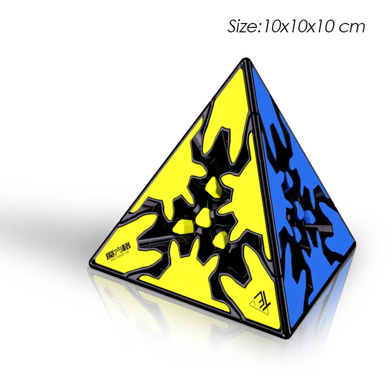 Cubo para Crianças Qiyi Engrenagem Cubo Mágico Profissão Suave Velocidade Cilindro Bola Cor Adesivos Quebra-cabeça Educação Brinquedos 3x3x3 6 Cubos mágicos