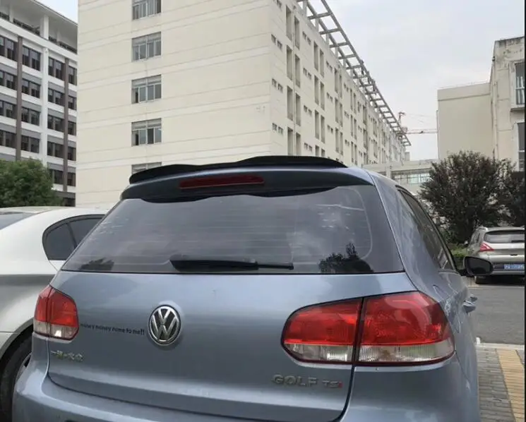 Для V W Golf спойлер высокое качество XK ABS Материал заднее крыло автомобиля праймер цвет задний спойлер для Volkswagen Golf спойлер 2010-2013