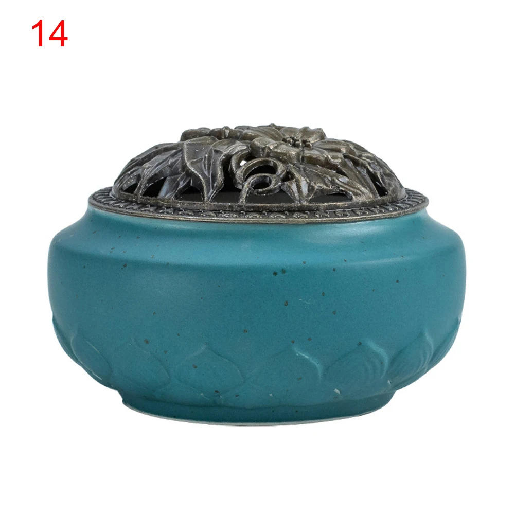 Горячая винтажная керамическая курильница курительная подача благовоний держатель подарок украшение для дома офисная комната LSK99 - Цвет: 14