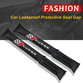 

Carbon Fiber Leakproof Protective Seat Gap Car Cover Pad for Seat Leon Cupra Lbiza Altea Racing Accessories Car Styling
