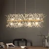 Snowflake Chandelier Nordic Style Lamp Creative Personality Crystal  Model Atmosphere Light Luxury Living Room Lighting ► Photo 1/6