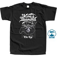 King Diamond The Eye 1990 фиолетовая футболка Размеры S 5Xl хлопок Мужская забавная футболка с круглым вырезом и коротким рукавом 021440