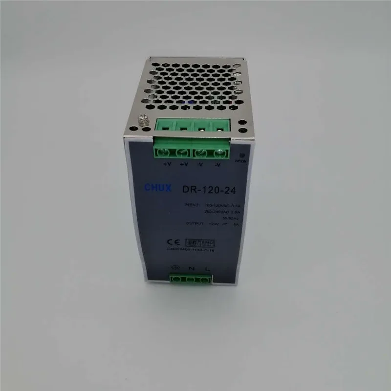 Din рейка импульсный источник питания 120 Вт 12 В 24 в 48 постоянного тока DR120W с одним