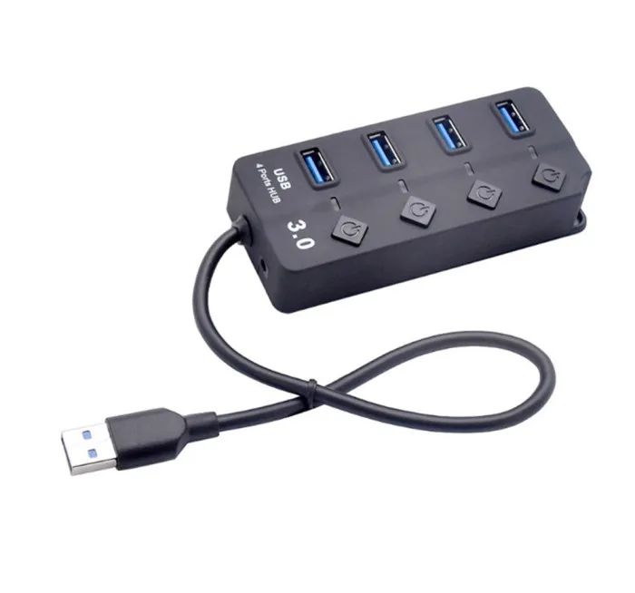 USB 3,0 высокоскоростной 4/7 USB порт 3,0 концентратор сплиттер с адаптером питания для ПК ноутбука OUJ99