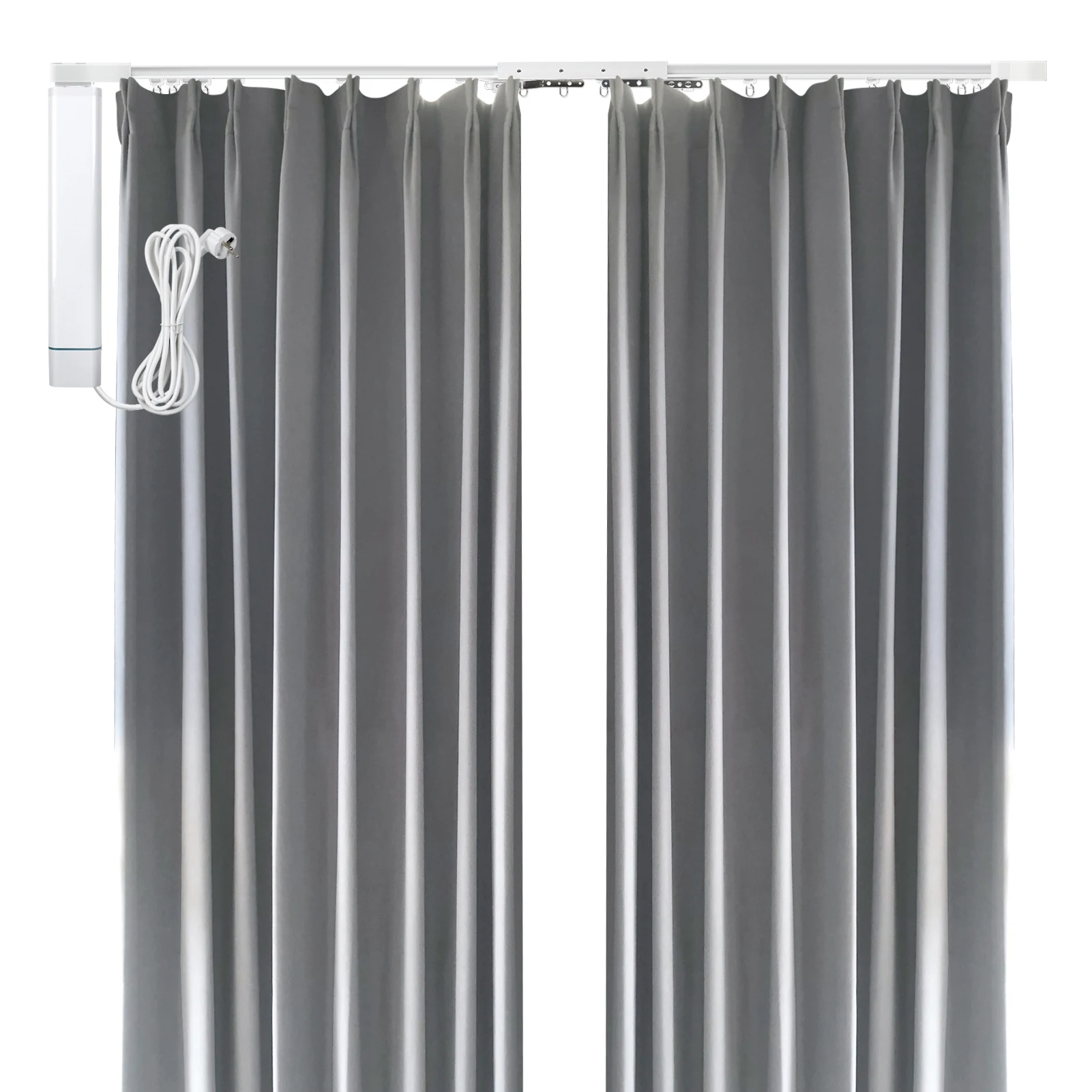 ZemismartWiFiTuyaElectricCurtainMotorwithcurtainsGreyheavy