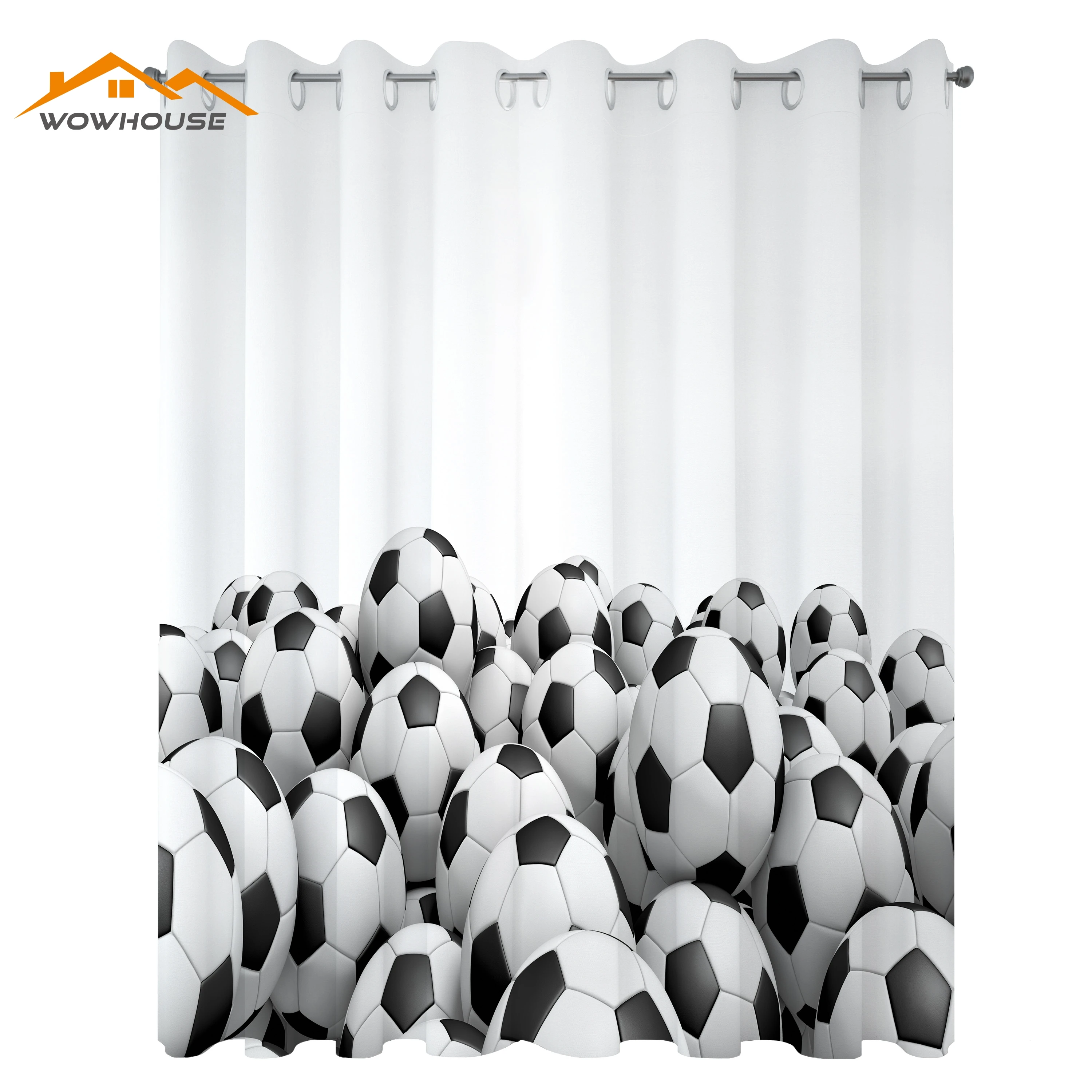 スポーツのカーテンイラストサッカーボール選手権トーナメント勝利テーマスタジアムチームプレーリビングルームの寝室の窓 カーテン Aliexpress
