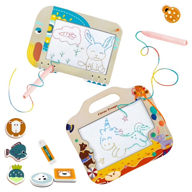 Jouets pour enfants Enfant Couleur Écriture magnétique Peinture Dessin  Graffiti Planche Jouet Préscolaire Outil Dessin Jouets