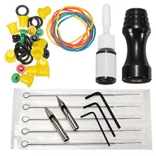 Электрическая машинка для тату наборы полные инструменты для татуировок сила поставка пистолеты Набор цветных чернил татуировки DIY цветок вышивка татуировки часть