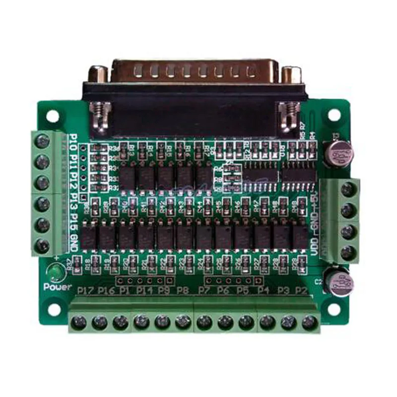 CNC parallel port interface board photoelectric isolation (support