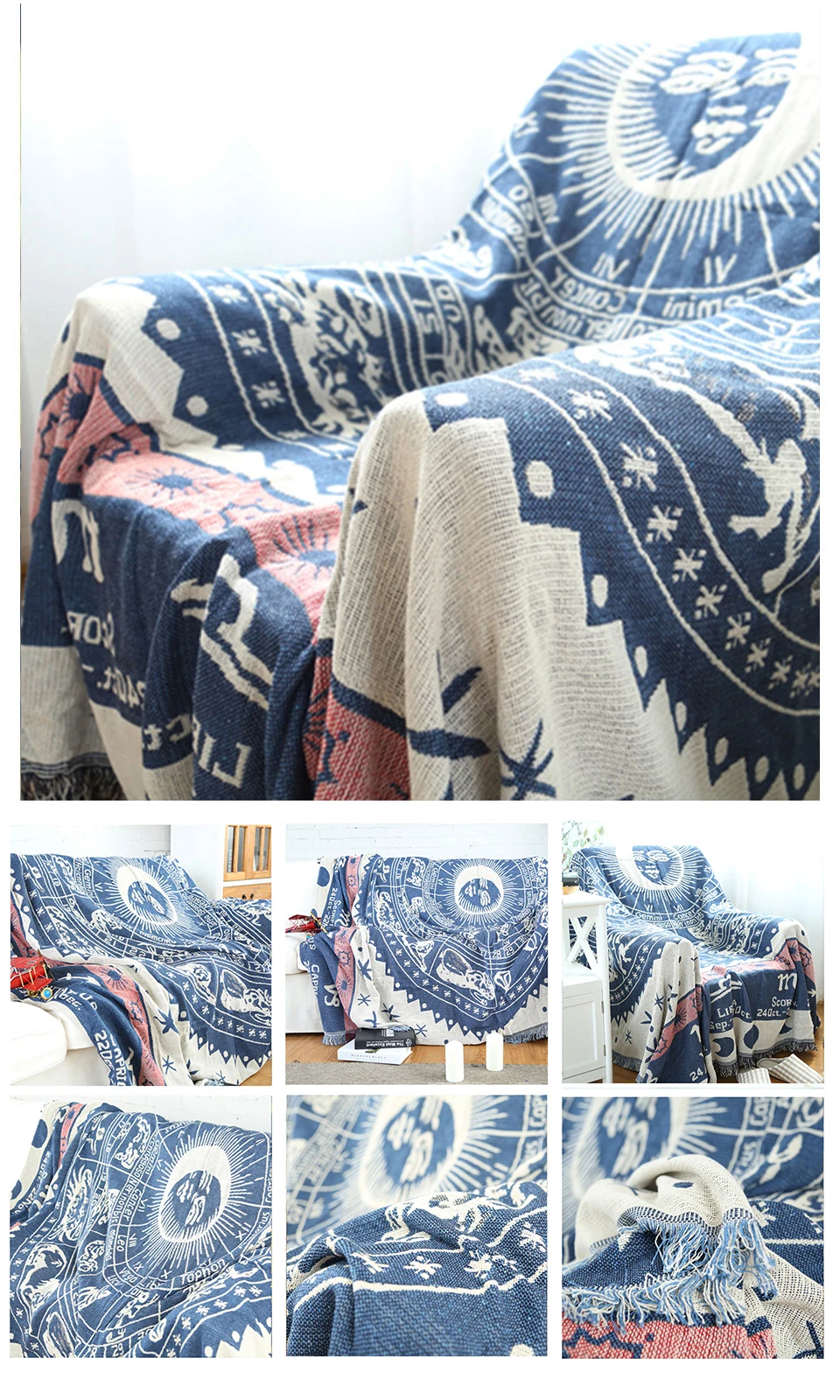 Паркшин богемный стиль вязаное одеяло зеленый прямоугольник 100% хлопковое покрывало для кровати диван покрытие Декор Одеяло-покрывало