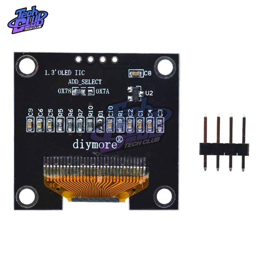 Модуль O LED диагональю 1 3 дюйма белый серийный 128X64 светодиодный ЖК дисплей модуль