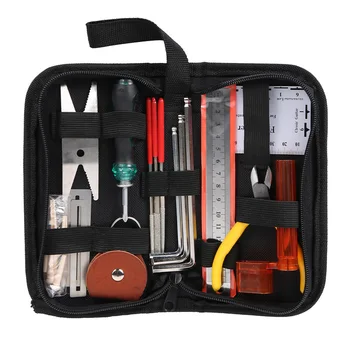 

Guitar Repair Maintenance Cleaning Tools Kit String Organizer String Action Ruler Gauge Measuring Tool Hex Wrench Set