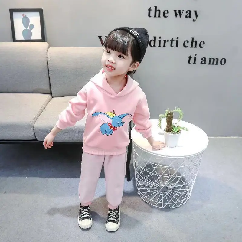 Зимний костюм для маленьких мальчиков и девочек 1-6 лет, новые двухсторонние толстовки с капюшоном из плотного бархата золотого цвета с изображением кролика и Микки, теплый флисовый комплект из двух предметов - Цвет: 12