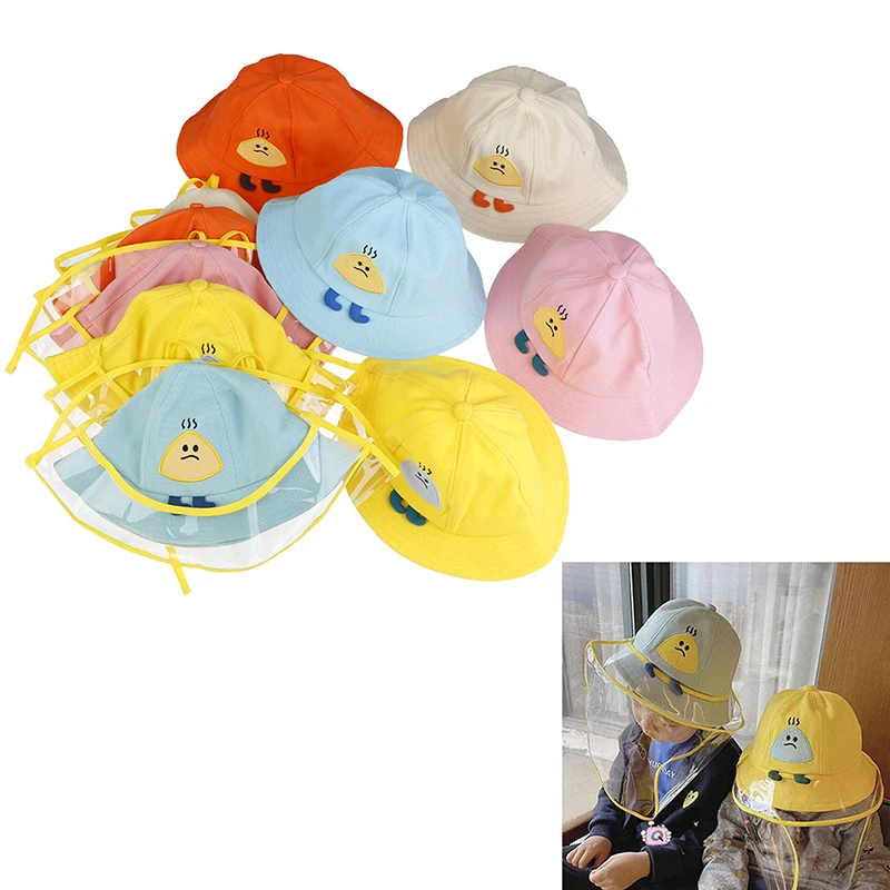 Children Fisherman Hat Dustproof Protective Hat Face Shield Kids Outdoor Windproof Sun Cap Shield Hat