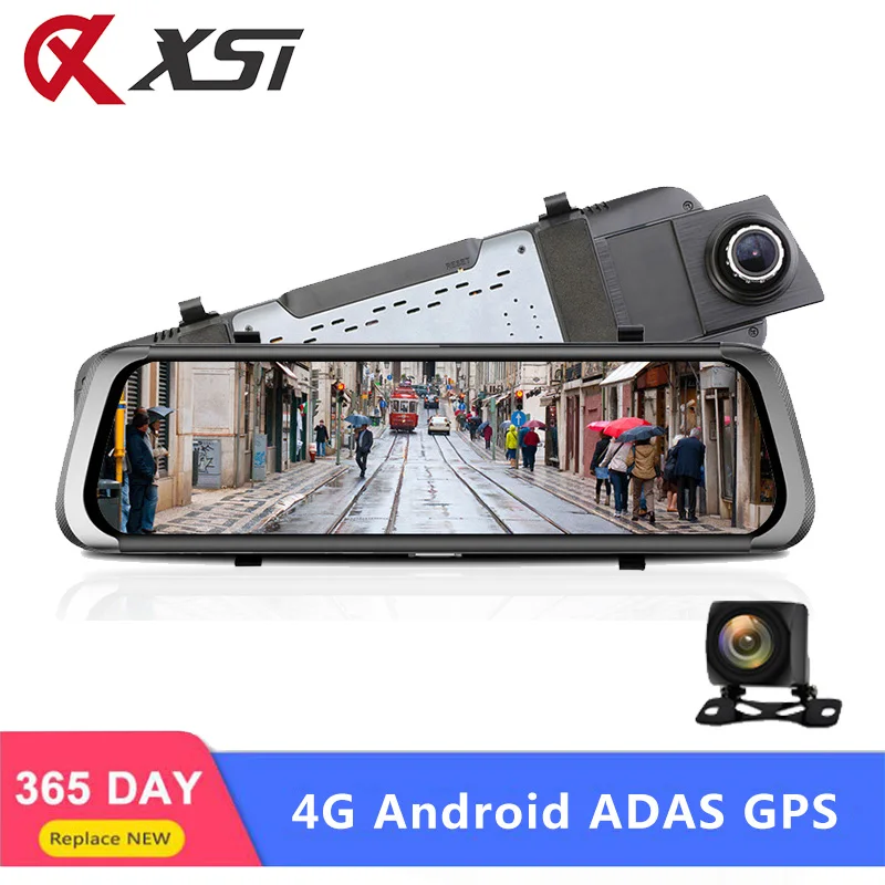 10 дюймов Android Dash Cam 4G Wifi Автомобильный видеорегистратор Full HD 1080P зеркало заднего вида Dash камера ADAS gps навигация Bluetooth видео рекордер