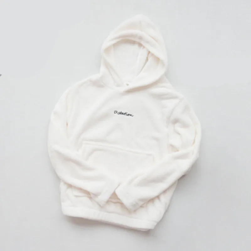 one Hoodie Style 1 Фланелевая пижама с капюшоном, набор, толстая Пижама для женщин, зимняя теплая сексуальная одежда для сна, новая модная плюшевая домашняя одежда - Цвет: one Hoodie Style 1