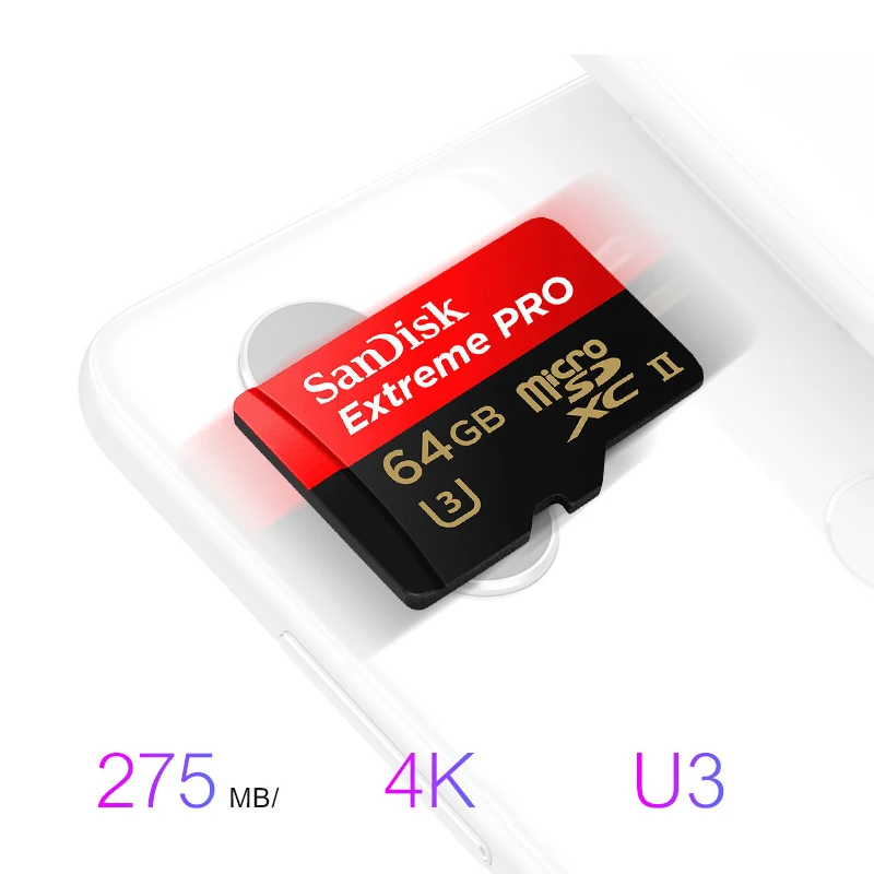 SanDisk оригинальная TF карта Micro SD карта Экстрим Pro карта памяти U3 100 МБ/с./с 32 Гб 64 Гб 128 ГБ 256 Гб телефон камера 4K запись видео