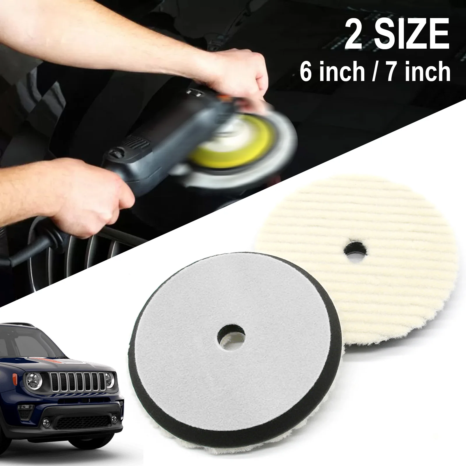 New 6" 150mm Car Auto Soft Wool Buffing Polishing Pad Professional
