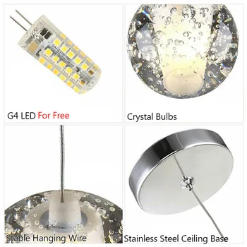 Adjustable Crystal Pendant Lights - Ultra Modern Chandeliers