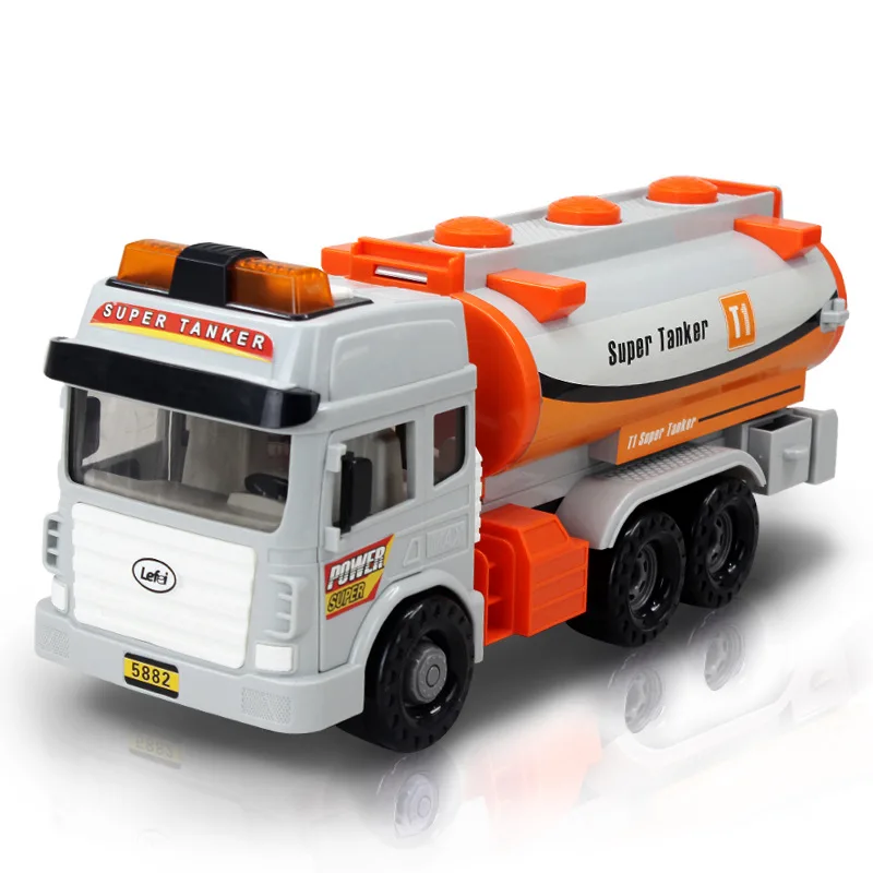 

Yue Fei 5882 LEFEI Inertia Engineering Vehicle Large Size Super Tanker Model Shopping Mall Supermarket Celebrity Style Toy