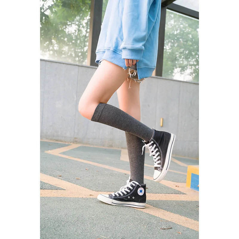 3 пары модных однотонных носков в японском и корейском стиле женские дышащие носки без пятки Детские впитывающие пот носки