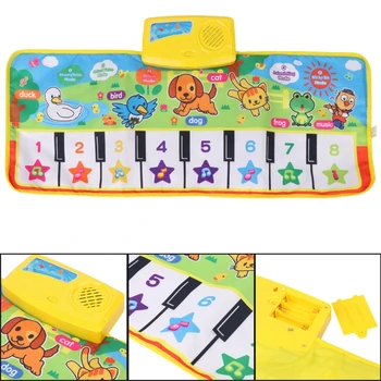

Children Play Mat Farm Animal Music Carpet Kids BabyPlay Fun Piano Blanket Toy R9UE