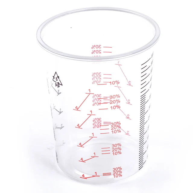 Automotive Special Paint Scale Cup (385ml/750ml/1400ml/2300ml) Paint Cup  Measuring Cup Paint Tank Surer Cup With Cover - Tool Parts - AliExpress