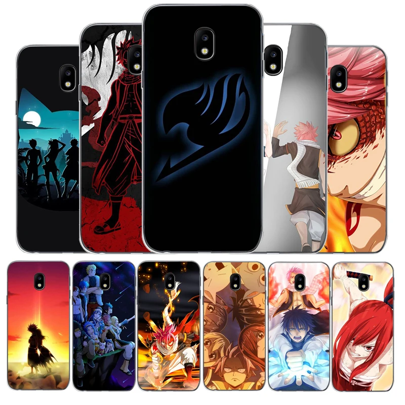 fairy tail Anime TPU Soft Silicone Phone Case For Samsung Galaxy J5 J7 2016 J3 2017 J4 J6 J8 2018 plus | Мобильные телефоны и