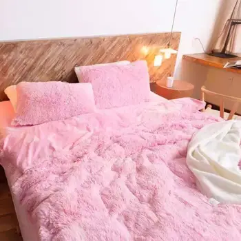 

Polyester Christmas Gift Throw Blanket Shaggy Super Soft Faux Fur Blanket Bed Blanket Sleeping Wedding Winter Keep Warm Sofa