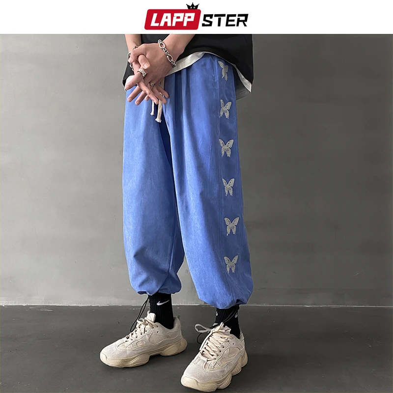 LAPPSTER Мужские Streetwear бегуны Брюки 2019 Mens Hip Hop Black Тренировочные штаны мужчины