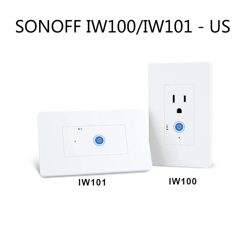 Умная настенная розетка SONOFF IW100/IW101 с Wi Fi 1/2 шт.|Модули для умного дома| |