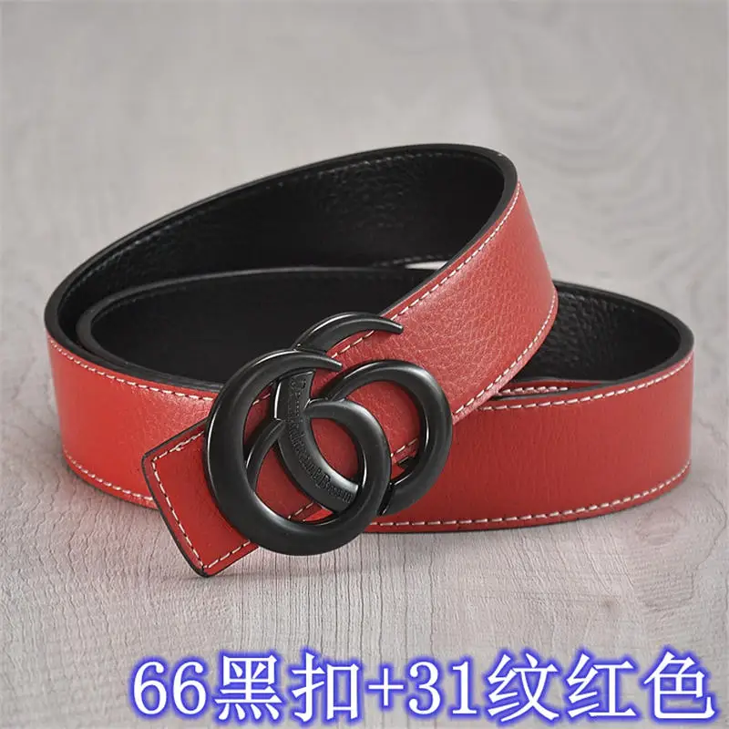 New Fashion Hot sales Lychee top layer cowhide Bronze buckle Style Real man business belt women leisure belt Free shipping - Цвет: Фиолетовый