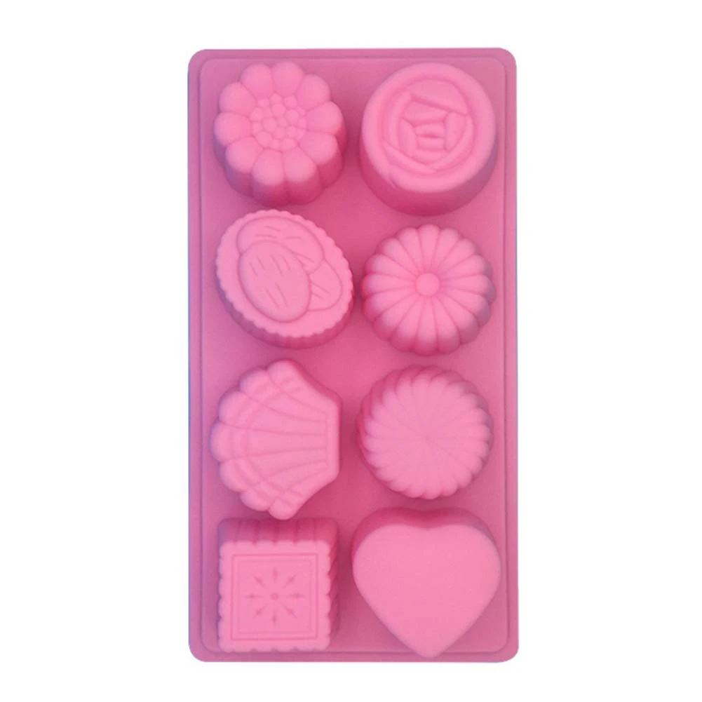 2 шт. 8-Grid ручной работы мыло Mooncake торт плесень льда лоток DIY Инструменты для выпечки