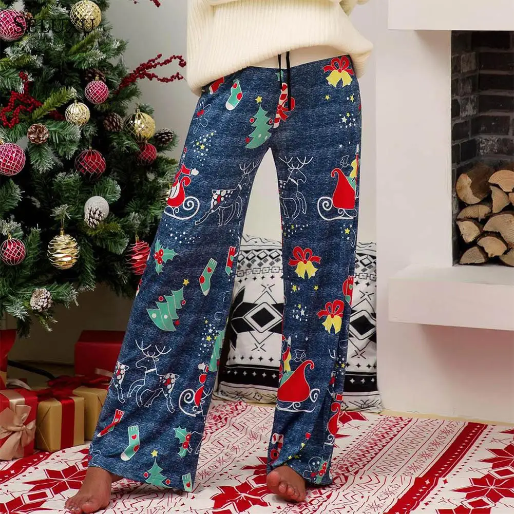

Seluxu 2019 Autumn Women Pants For Women Christmas trousers Casual Women's pants Women's trousers Wide Leg Pants Long Pants